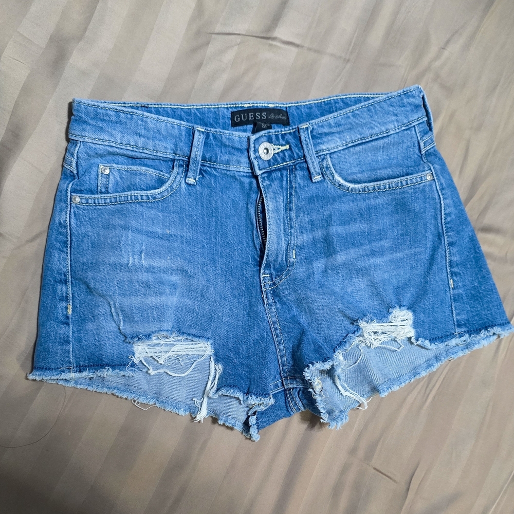 GUESS Women's Blue Denim Shorts